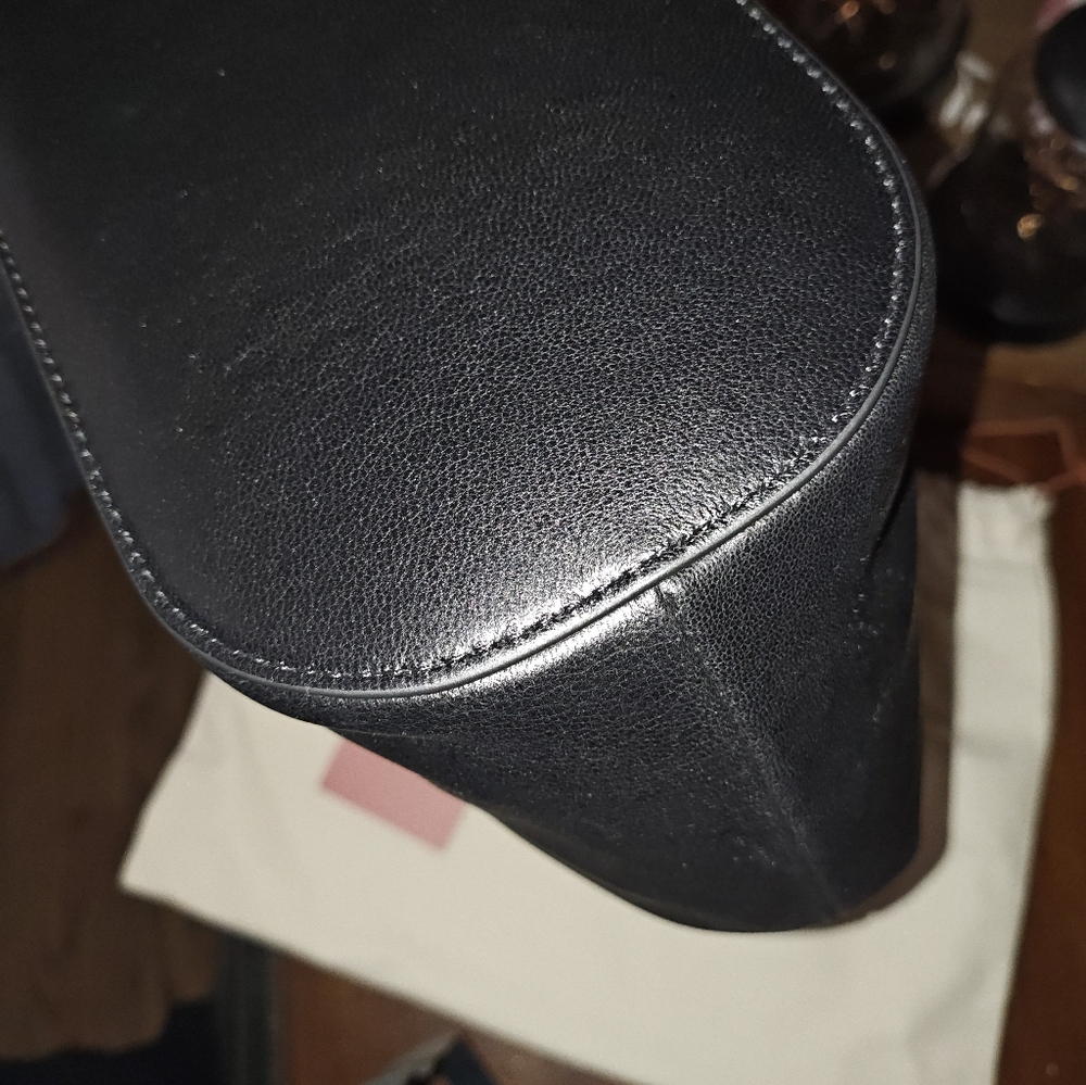 Cult Gaia Black Mini Hobo Bag with Gold Handle. - Picture 15 of 16